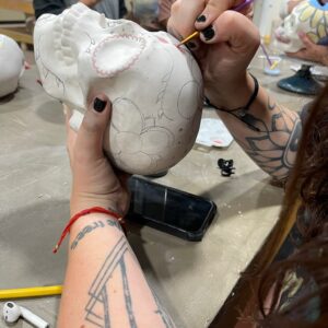 Memento Mori: Porcelain Skull Painting Workshop<br>Friday, October 3rd 2025<br>6:30-9:00PM